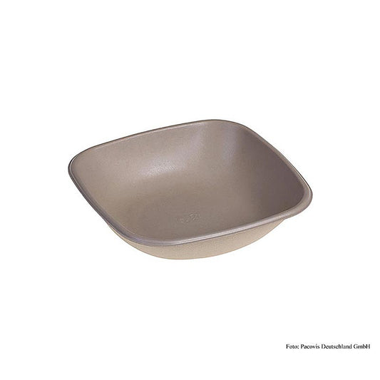 Einweg Naturese Take Away Bowle (Schale) quad, 17x17x4cm, 500ml, 500 St - Perfekte Lösung für Ihr Grillzubehörbesteck und Geschirr, um Ihr Picknick oder Grillfest zu genießen