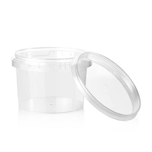 Kunststoffdose Circlecup rund mit Deckel, ideales Grillzubehör, 565ml Fassungsvermögen