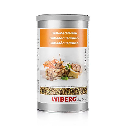 Wiberg Gewürzsalz Grill Mediterran, 540 g - Frisches Aroma nach mediterranen Kräutern, ideal für Gegrilltes, Gemüse und Gebäck