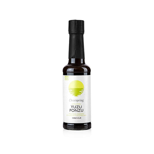 Organische Yuzu Ponzu Sauce von Clearspring, BIO, 150 ml - perfekte Mischung aus frischem Yuzu und traditionellem Sojasaucengeschmack für Salate, Marinaden und mehr