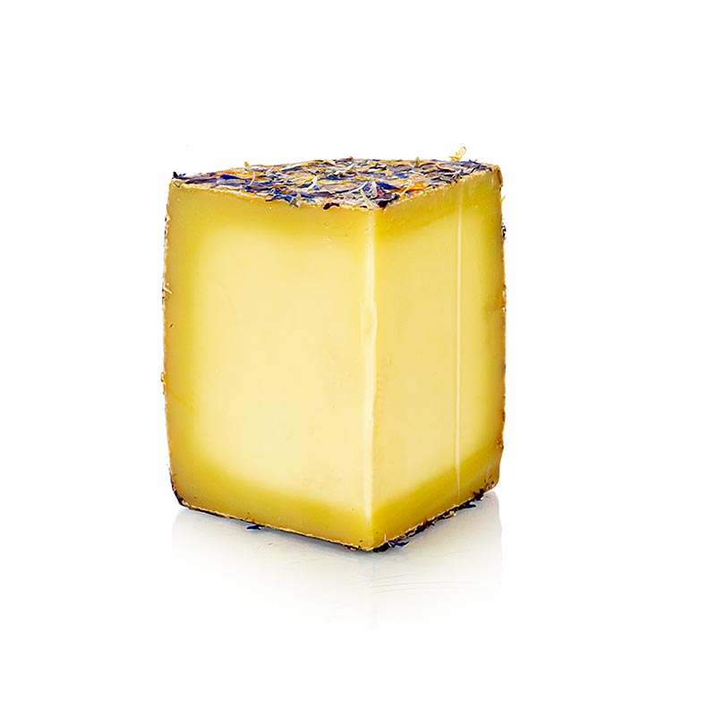 Kleine Alpenblüte, Kuhmilch Käse, 4 Monate gereift, ca250 g - handlicher Käsekuchen mit einzigartigem und raffiniertem Geschmack, perfekt für Käseliebhaber und Gourmets