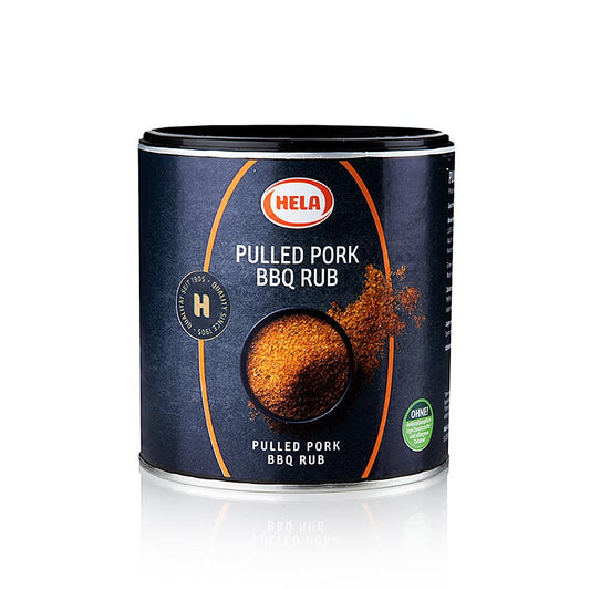 HELA Rub Pulled Pork BBQ - Miscela di spezie, piccante e affumicata, 400 g