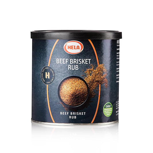 HELA Rub Beef Brisket BBQ, préparation d'épices, forte, 450 g