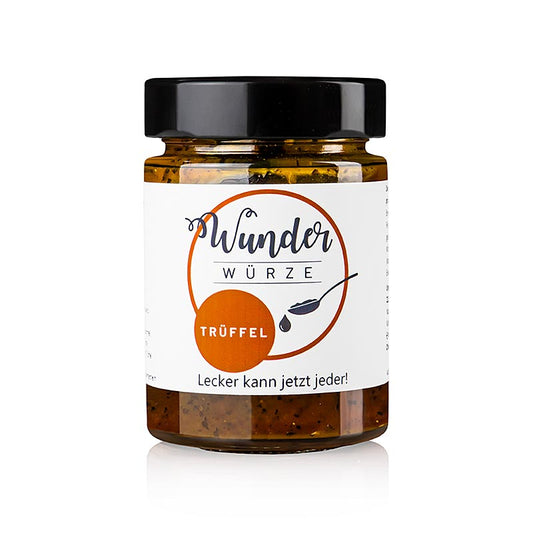 Foto von Wunderwürze - Trüffel, Marinade, eatventure, 165 g, einer Öl-Gewürzmischung, die intensiven Geschmack und vielseitige Anwendungsmöglichkeiten bietet, ideal für Grillen, Braten, Backen und kalte Speisen