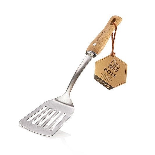 deBUYER B Voltapasta forato, acciaio inossidabile/legno (2701.06), 1 pz