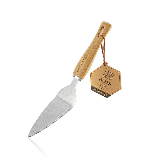 deBUYER B Bois Tortenheber, hochwertiger Edelstahl mit elegantem Holzgriff für stilvolles Servieren von Torten, Gebäck und Quiches, langlebig und leicht zu reinigen, unentbehrliches Werkzeug für Hobbybäcker und Profikonditoren