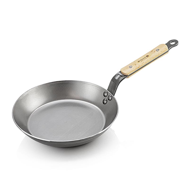 deBUYER Mineral B Bois Poêle à frire, poêle en fer, 24cm (5710.24), 1 pc