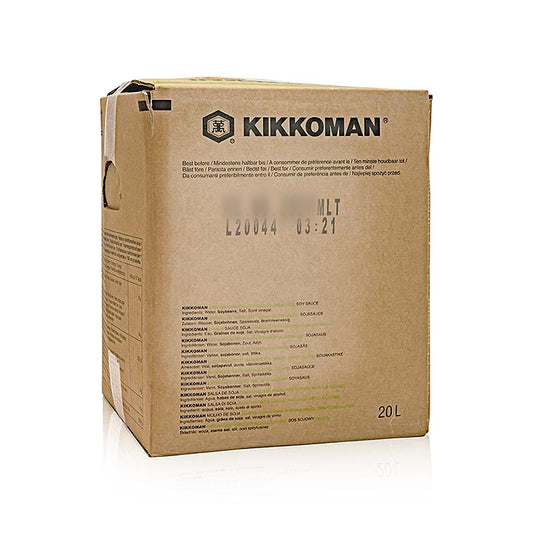 Soja-Sauce Tamari von Kikkoman, glutenfrei, authentischer Geschmack, hergestellt in Japan, perfekt für asiatische Gerichte, 20 Liter Packung