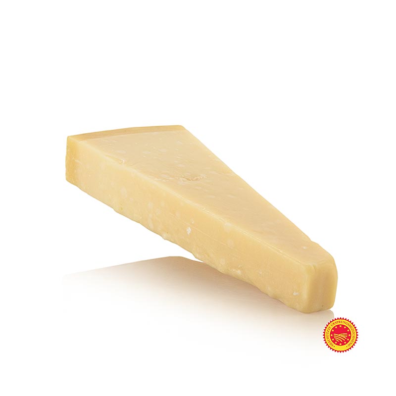 Parmesankäse - Parmigiano Reggiano DOP, 1te Qualität, mind 24 Monate alt, ca200 g - Vakuumverpackung für optimale Frische und unvergleichlichen Geschmack