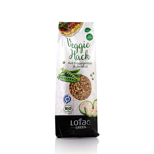 Jackfruit Veggie Hack, vegan, Lotao, BIO, 100 g - Vielseitiges und köstliches veganes Produkt, reich an Ballaststoffen, ideal für eine ausgewogene Ernährung und eine Vielzahl von Rezepten, in der Schweiz erhältlich