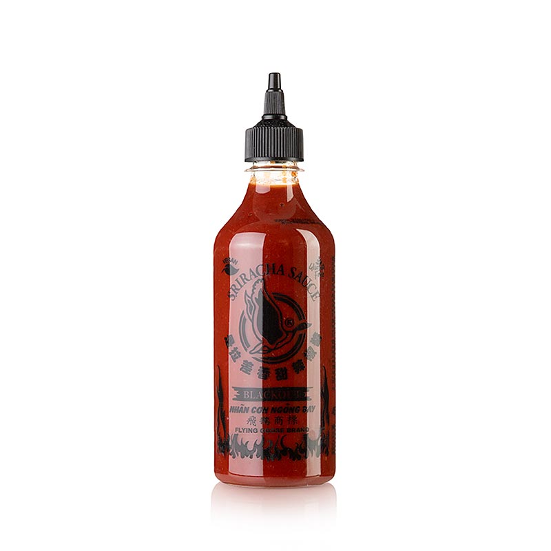 Chili-Sauce - Sriracha, brutal scharf, Blackout, Flying Goose, 455 ml: Feurige Chilisauce mit intensivem Geschmack, ideal für asiatische und andere Gerichte