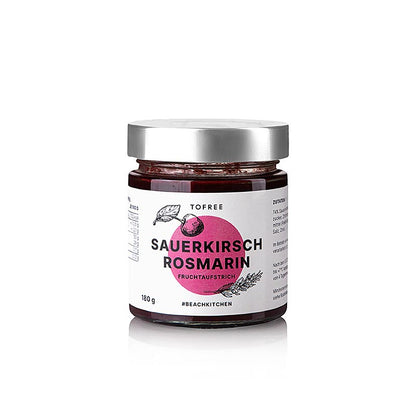 TOFREE-north - Pâte à tartiner aux fruits griotte - romarin, 180 g