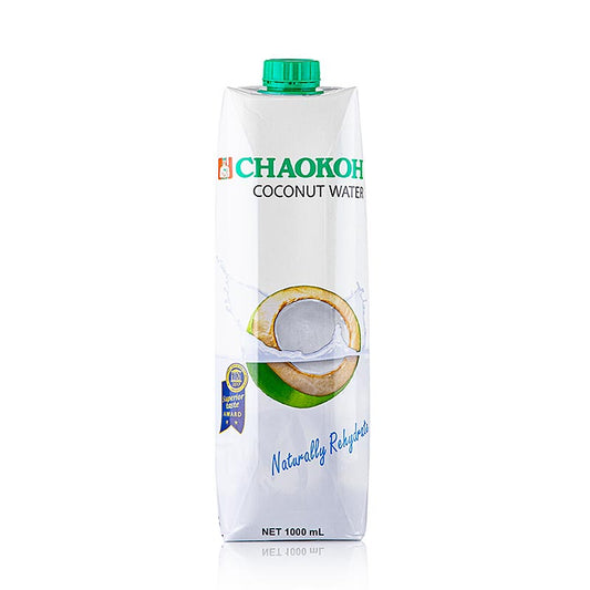 Kokoswasser von Chaokoh, 1 l, hergestellt aus reinem Kokoswasser, eine erfrischende und schmackhafte Alternative zu herkömmlichen Getränken