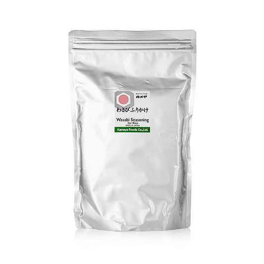 Furikake - Würzzubereitung für Reis, mit Wasabigeschmack, Nori, Sesam, 500 g: Eine Mischung aus geröstetem Nori, Sesam und anderen Gewürzen, die Ihren Reisgerichten einen köstlichen Umami-Schub verleiht Ideal für Sushi, Onigiri oder als Topping auf Gemüse