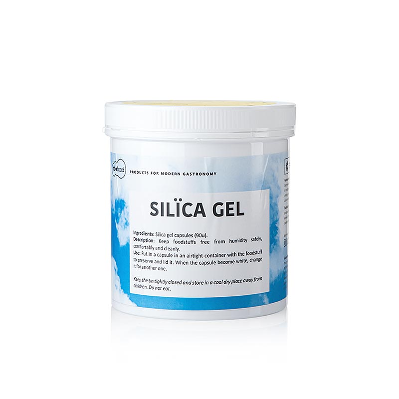 TÖUFOOD SILÏCAGEL, Silicat, Trockenmittel, 270 g, 90 x 3g - Silikatkügelchen zur optimalen Lagerung von Delikatessen und Gewürzen, absorbieren Feuchtigkeit und verhindern Geschmacks- und Qualitätsverluste Wiederverwendbare Gelpacks, ideal für Hobbyköche und Profis