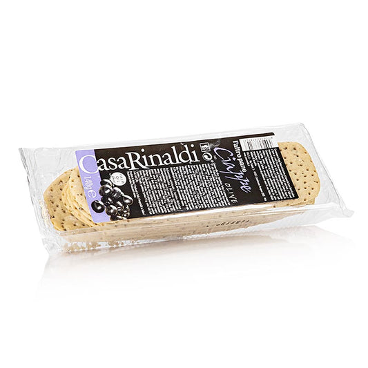 Ciabattine mit Oliven, Casa Rinaldi - Fladenbrot mit nativem Olivenöl und schwarzen Oliven, perfekt als Beilage oder Basis für Bruschetta, für optimale Frische verpackt, einfach im Ofen zu backen für ein knuspriges Ergebnis Erleben Sie den Geschmack von la dolce vita mit Casa Rinaldi!
