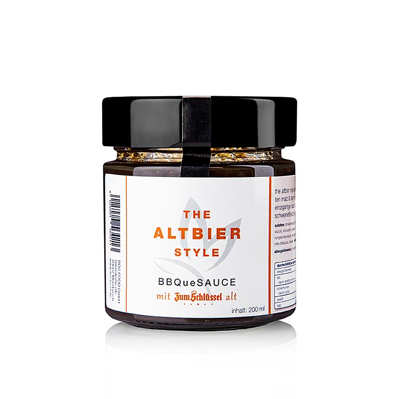 Flasche The Altbier Style Sauce von Ernst Petry, 200 ml, mit geröstetem Malz und Original Schlüssel Altbier, perfekter Begleiter für gebratenes Schweinefleisch und gesmoktes Rindfleisch
