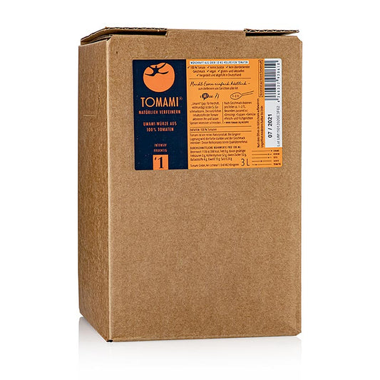 Tomami Umami ®, 1 Tomatenkonzentrat, intensiv fruchtig, 3 l - Ein reines Naturprodukt, gewonnen aus vollreifen Tomaten und schonend reduziert, für mehr Geschmackstiefe und Mundfülle bei milder Säure