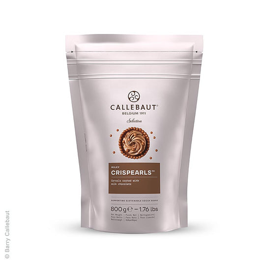 Crispearls Milk, croccanti perle di cioccolato al latte, Monna Lisa Callebaut, 800 g