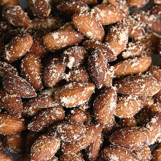 Hickory-Räuchermandeln, gesalzen und geräuchert, in 1 kg-Packung für Aperitifs und Salate Premium-Qualität für Gourmetküche