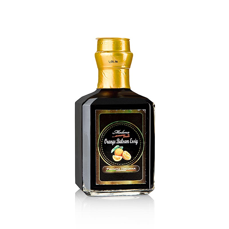 Orangen Balsam Essig, Modena Amore Mio, 250 ml: Mildes Aroma, süße Frucht und feine Essignoten in vielfältiger Würze für Meeresfrüchte, Salate und dunkle Brühen