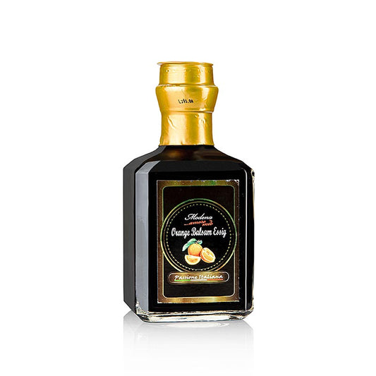 Orangen Balsam Essig, Modena Amore Mio, 250 ml: Mildes Aroma, süße Frucht und feine Essignoten in vielfältiger Würze für Meeresfrüchte, Salate und dunkle Brühen