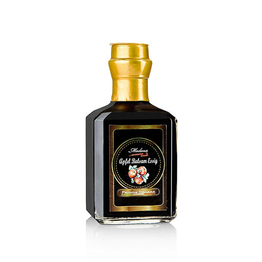Flasche Apfel Balsam Essig Modena Amore Mio, 250 ml, ideal für Salate, Marinaden und Dressings, handwerklich hergestellte italienische Delikatesse