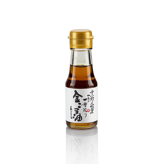 Sesamöl Golden von goldenem Sesam, geröstet, Yamada, 65 ml - hochwertiges geröstetes Sesamöl aus sorgfältig ausgewähltem goldenen Sesam, hergestellt von der Yamada Sesame Oil Manufacturing Company in Kyoto, Japan, nach traditionellen Methoden und nur durch Pressung gewonnen
