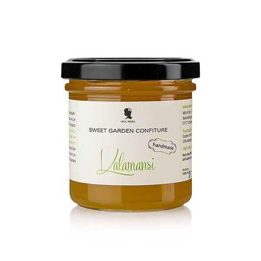 Kalamansi Fruchtaufstrich, Mea Rosa, 180 g - Citrusfrucht mit süß-saurem Geschmack, ideal für Tee und zum Kochen von Ente