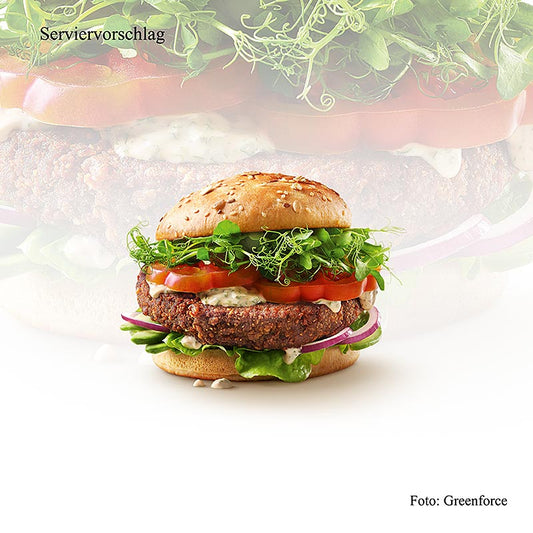 Veganer Burgerpattie-Mix aus Erbsenprotein von Greenforce, 2 kg, einfach zuzubereiten und mit leckerem Geschmack dank WIBERG-Gewürzexperten