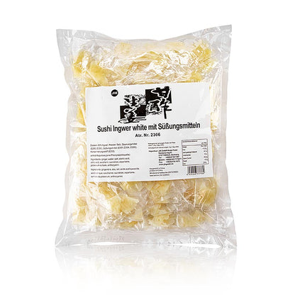 Zenzero, sottaceto, giallo, in sacchetto da porzione, 1 kg, 200 x 5 g