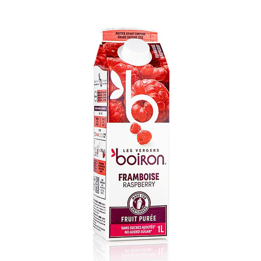 Boiron Purea di lamponi, pastorizzata, 100% frutta, 1 L