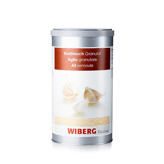 Wiberg Knoblauch Granulat, 800 g - Süßlich-scharf und würzig-intensiv im Geschmack, ideal zu Salaten, Aufstrichen, Fonds, Suppen, Saucen, Fleisch, Geflügel, Wild, Wildgeflügel, Fisch, Krustentieren, Gemüsen und diversen Beilagen Das traditionsreiche Familienunternehmen WIBERG hat das Rezept für mehr Geschmack, mehr Sorgfalt und Know-how bei der Auswahl der Rohstoffe, mehr Qualitätskontrollen und mehr Genuss