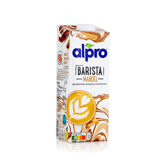 Mandeldrink Barista von Alpro, 1 l - Perfekt für köstliche Kaffeespezialitäten, cremiger und reichhaltiger Geschmack, laktosefrei und vegan