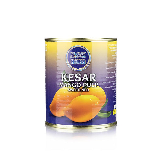 Mango Püree Heera Kesar 850 g - Süßer und exotischer Geschmack aus saftigen Kesar-Mangos, ideal für Smoothies, Desserts und Soßen