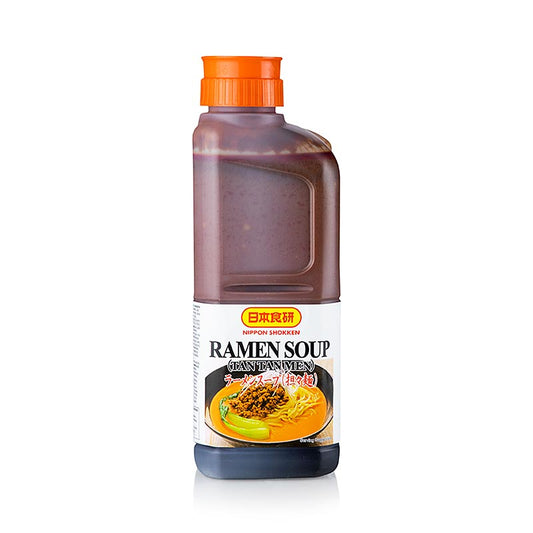 Authentische Tan Tan Men Ramen Suppenbasis von Nihon Shokken, 1,739 l, ideal für die Zubereitung des reichhaltigen und würzigen Geschmacks dieses köstlichen japanischen Klassikers