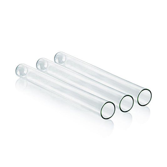 Reagenzglas-Set mit 100 Stück, 16cm Länge, Ø1,5cm, Korkstopfen 24702, Borosilikatglas