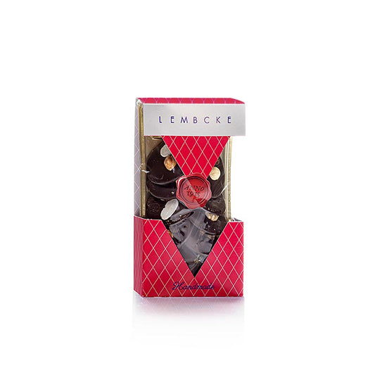 Teegebäck Preppy Choc Dark von Lembcke, knusprige Kekse mit dunkler Schokolade, 100 g-Packung