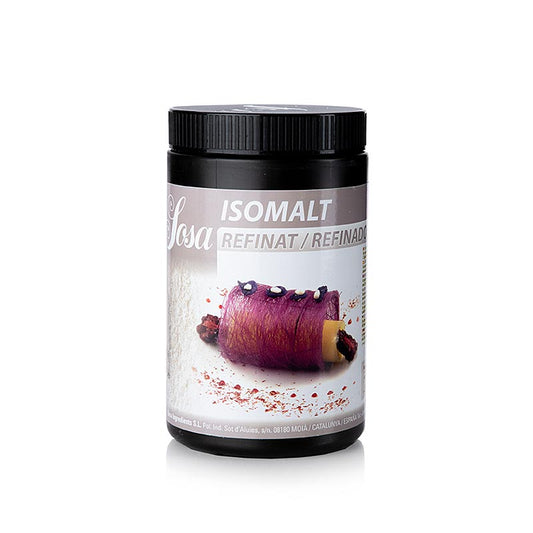 Isomaltpulver von Sosa, 39463, 900 g - Vielseitiger Zuckerersatz für Desserts, Kuchen und Schokolade, ideal für Mousse, Eis, Sorbets und Glasuren, löst sich klar auf und verhindert das Aushärten von Zuckerdekorationen