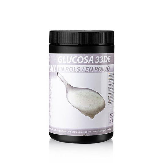 Praktische 500g-Packung Sosa Glukosepulver für die Herstellung von Sorbets, Eiscreme, Mousse und anderen Desserts sowie zum Karamellisieren und Glasieren in der Küche