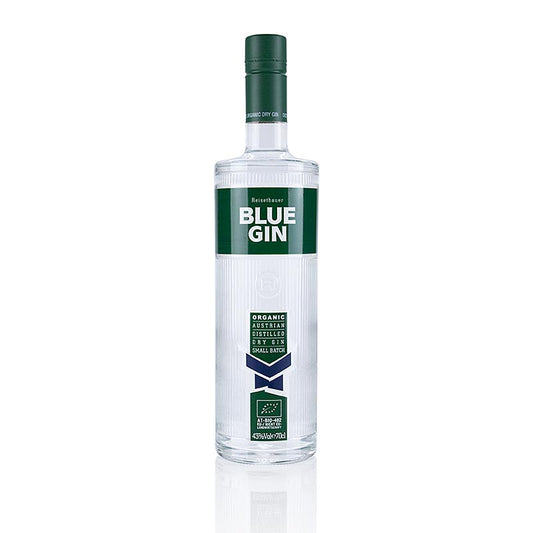 Reisetbauer Blue Gin Organic, 43% vol, BIO, 700 ml - Handcrafted premium Bio-Gin aus Österreich, 700 ml Flasche