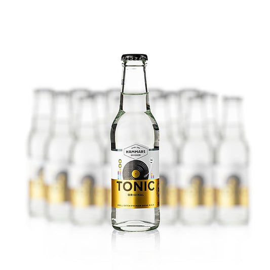 Hammars Tonic Original, Schweden, 3,6 l, 18 x 200ml - erfrischendes schwedisches Tonic-Wasser in praktischen 200ml Flaschen