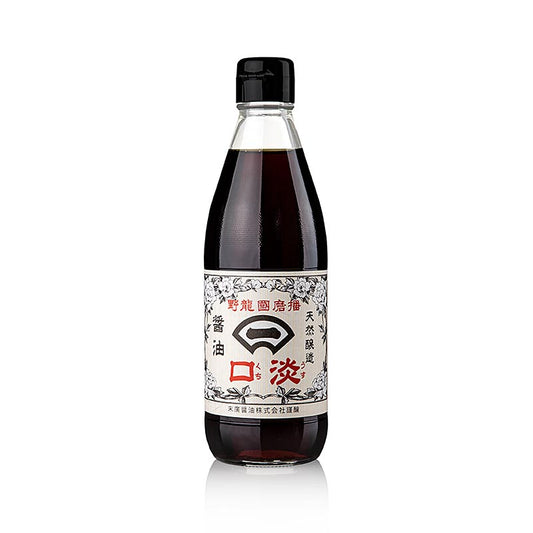 Soja-Sauce - hell, Harimakoku Tatsuno, 360 ml: Traditionelle helle Shoyu Sojasaucen aus der Kansai-Region, ideal für die Kaeseki-Küche und Dashi-Brühen, von Suehiro-Brauerei in Tatsuno, Hyogo Präfektur, bekannt für absolute Top Qualität und feine Produkte