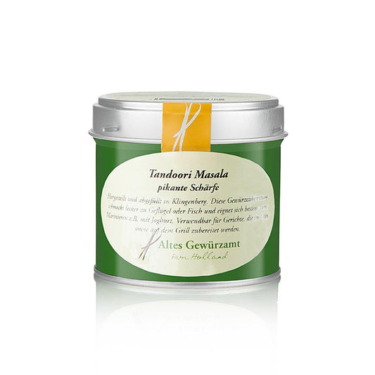 Gewürzmischung Tandoori Masala (pikant scharf) von Altes Gewürzamt, 75 g, ideal für Ofengerichte und als würzige Marinade für Geflügel