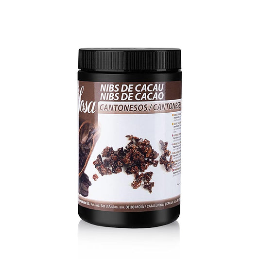 Karamellisierte Kakaobohnen Nibs von Sosa aus Kanton, 500 g Verpackung, ideal zum Garnieren von Desserts und Schokoladenkreationen