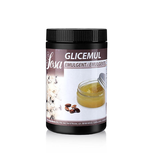 400-Gramm-Packung Sosa Textura Glicemul (Mono-di Glycerin/ E 471) (39497) zur Herstellung von stabilisierten Emulsionen, cremigen Saucen und Backwaren mit samtiger Textur, ein unverzichtbarer Texturverbesserer für Hobby- und Profiköche