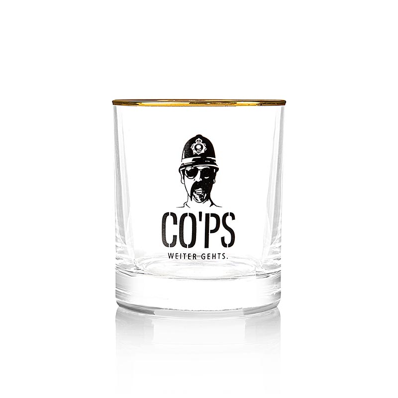 Tumbler mit Goldrand, 25cl, 1 Stück, handlich und perfekte Größe für Drinks, von Hand spülen für längere Haltbarkeit des Goldrands