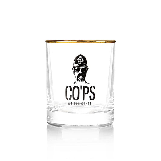 Tumbler mit Goldrand, 25cl, 1 Stück, handlich und perfekte Größe für Drinks, von Hand spülen für längere Haltbarkeit des Goldrands