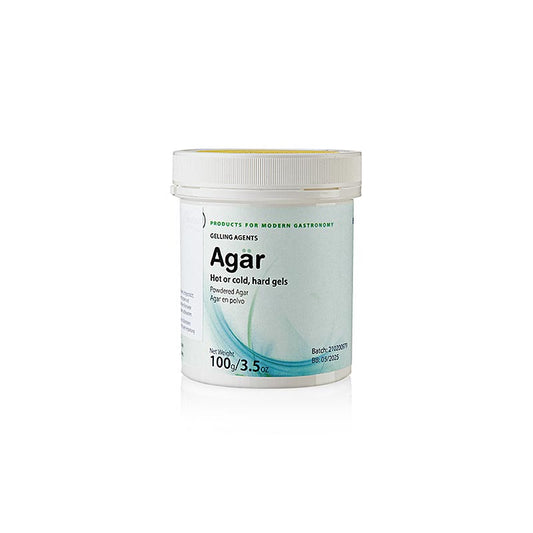 Agar Agar Geliermittel, hergestellt aus ökologischen Meeresrotalgen, effizient für heiße und kalte gelierte Produkte bis zu 80°C