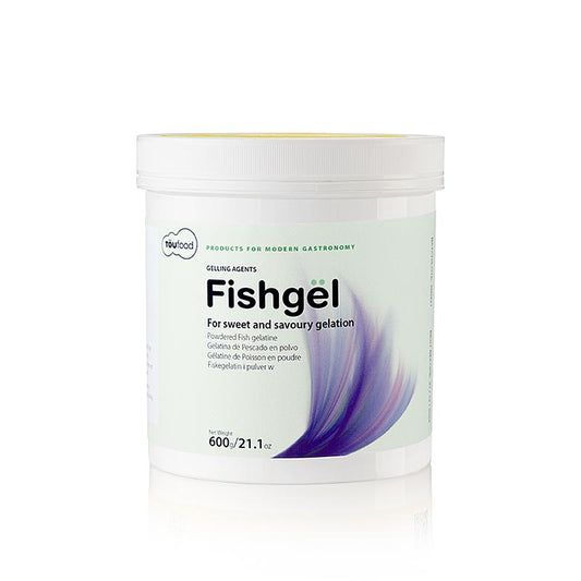 TÖUFOOD FISHGËL, Geliermittel aus Fischgelatine, 600 g - Hochwertiges Geliermittel für Mousses, Gels und andere Gerichte mit fester Konsistenz, unverzichtbar für Hobbyköche und Profis, praktische 600-Gramm-Packung für kulinarische Kreationen